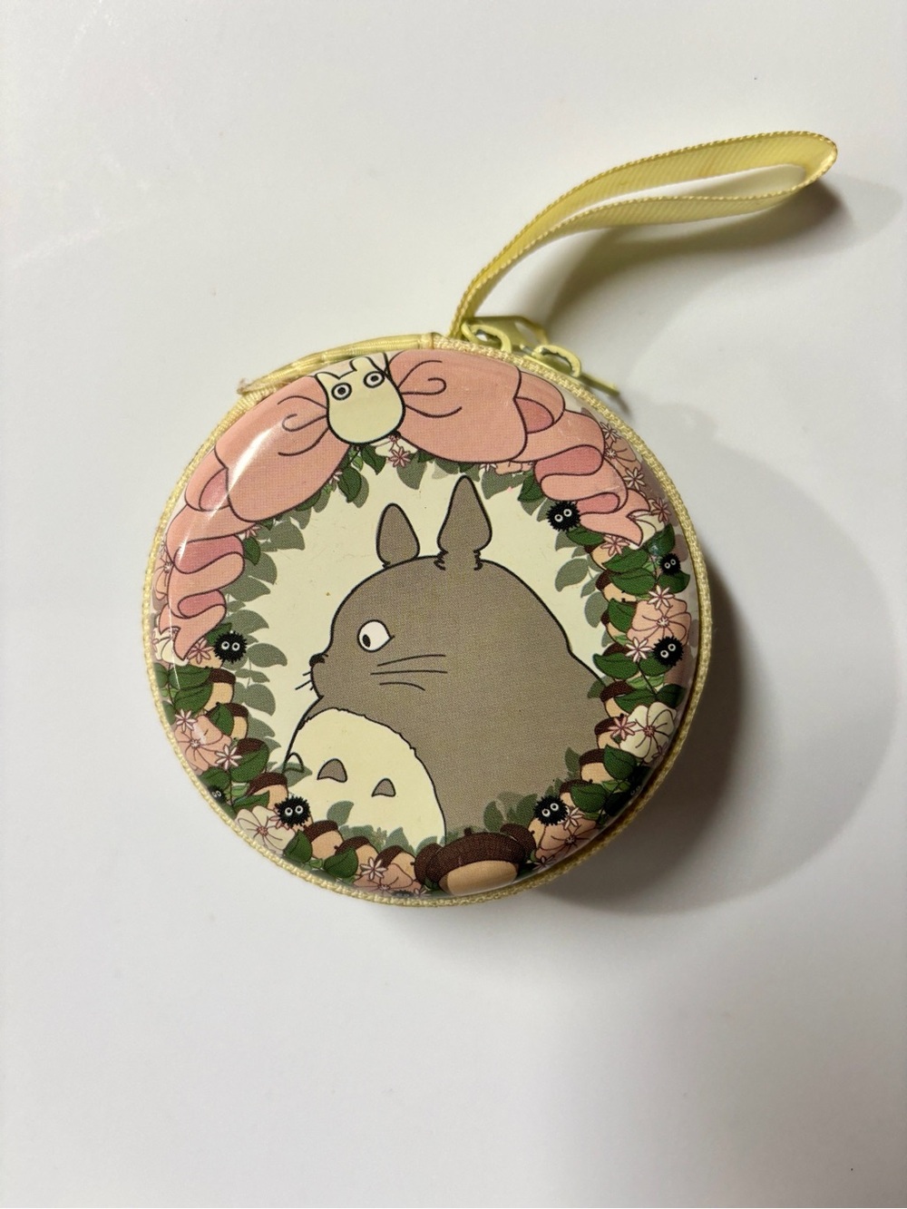 My Neighbor Totoro Beige and Pink Zipper Hardcase